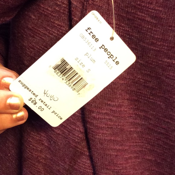 NWT oversized sweater/tunic  plum size S - Picture 3 of 3